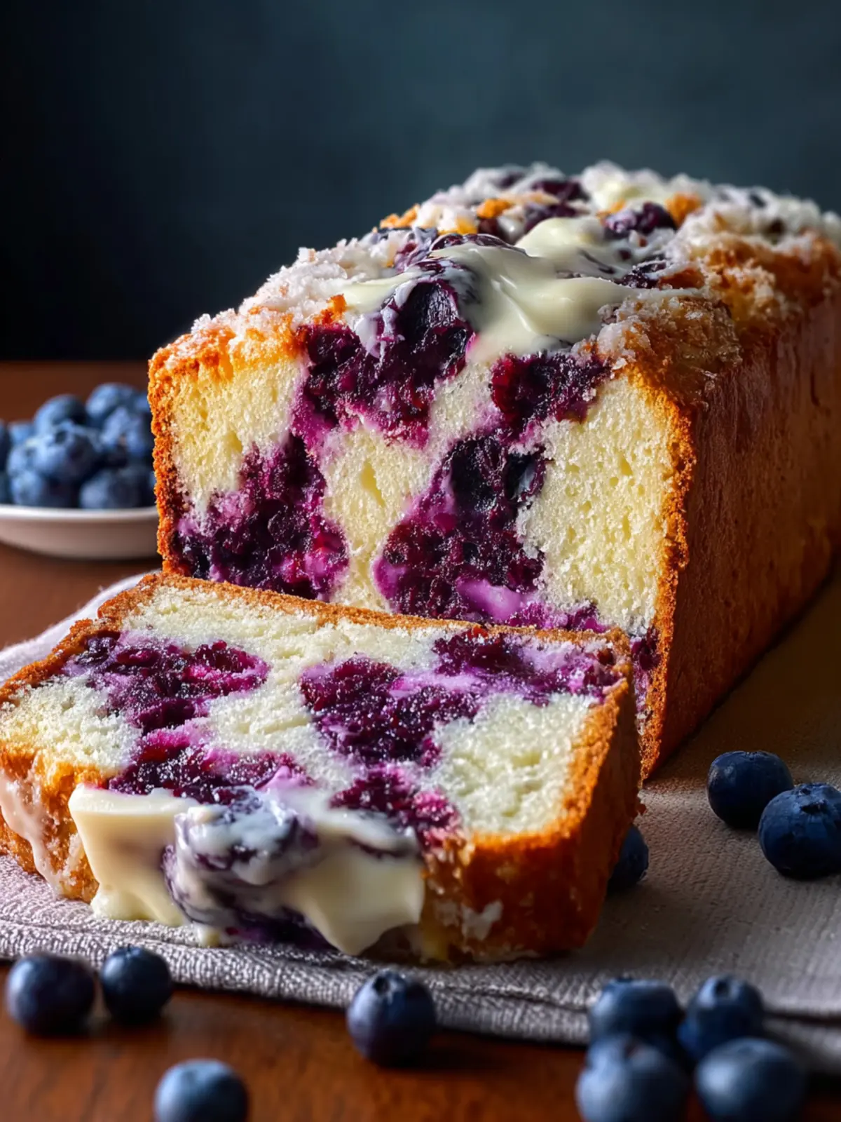 Blueberry Cream Cheese Bread First Image