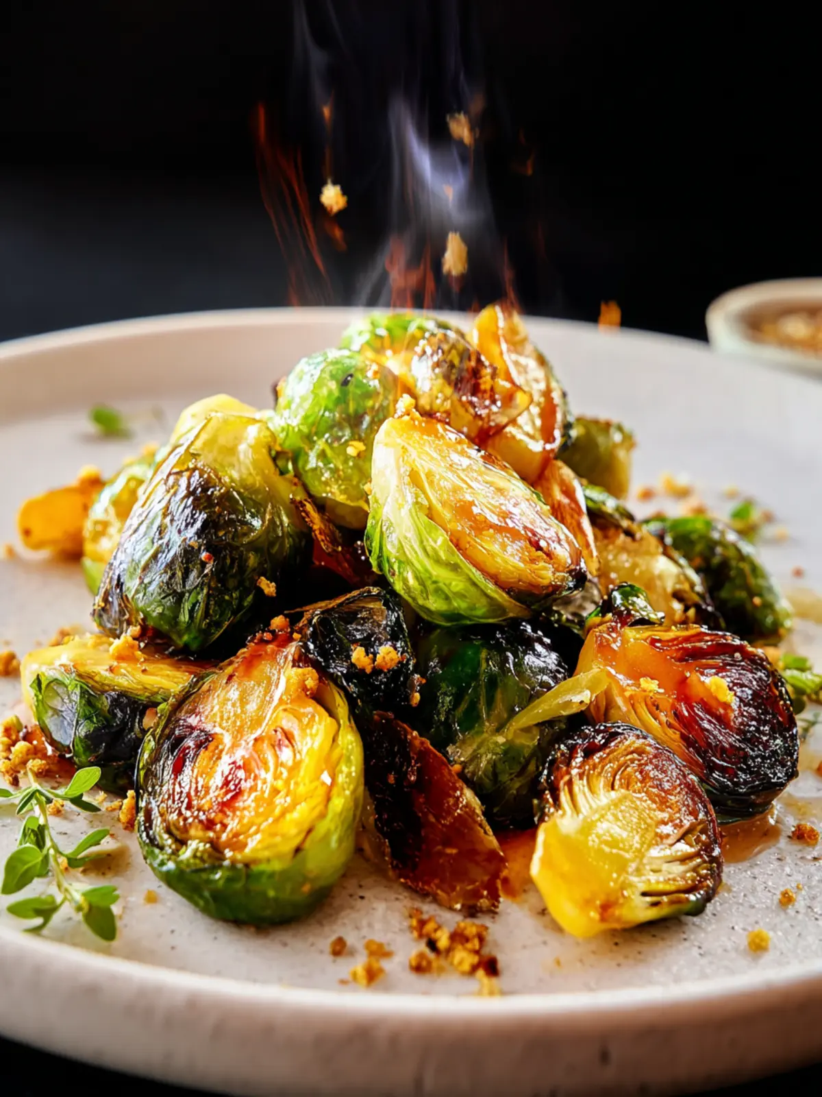Caramelized Blackstone Brussels Sprouts First Image