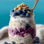 Blueberry Overnight Oats With Yogurt First Image