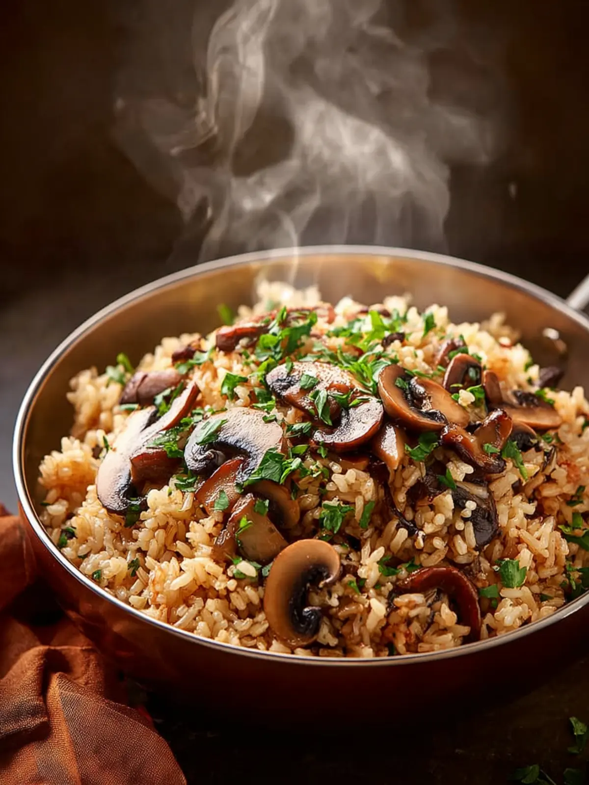 One-Pot Mushroom Rice First Image