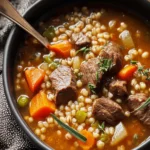 Hearty Beef and Barley Soup First Image
