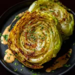Oven Roasted Garlic Cabbage Steaks First Image