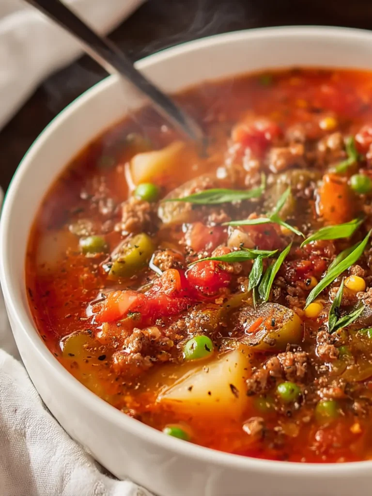 Hamburger Soup Recipe First Image