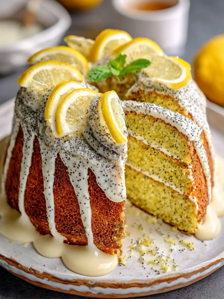 Irresistible Lemon Poppy Seed Cake Recipe to Delight You First Image