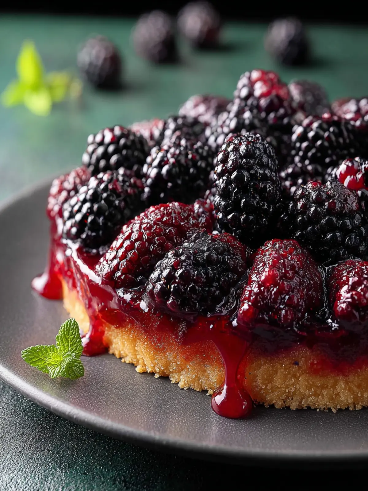 Irresistible Blackberry Upside Down Cake First Image