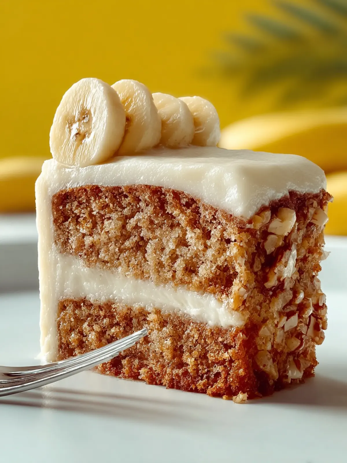 Banana Cake with Cream Cheese Frosting First Image