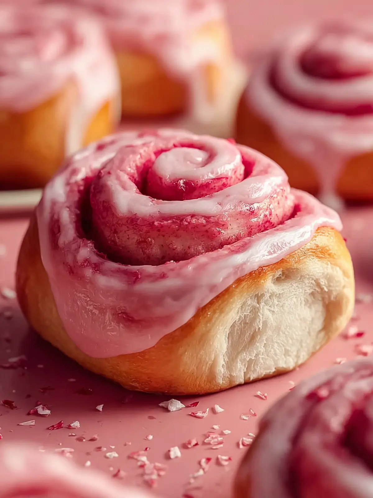 Best Pink Cinnamon Rolls First Image