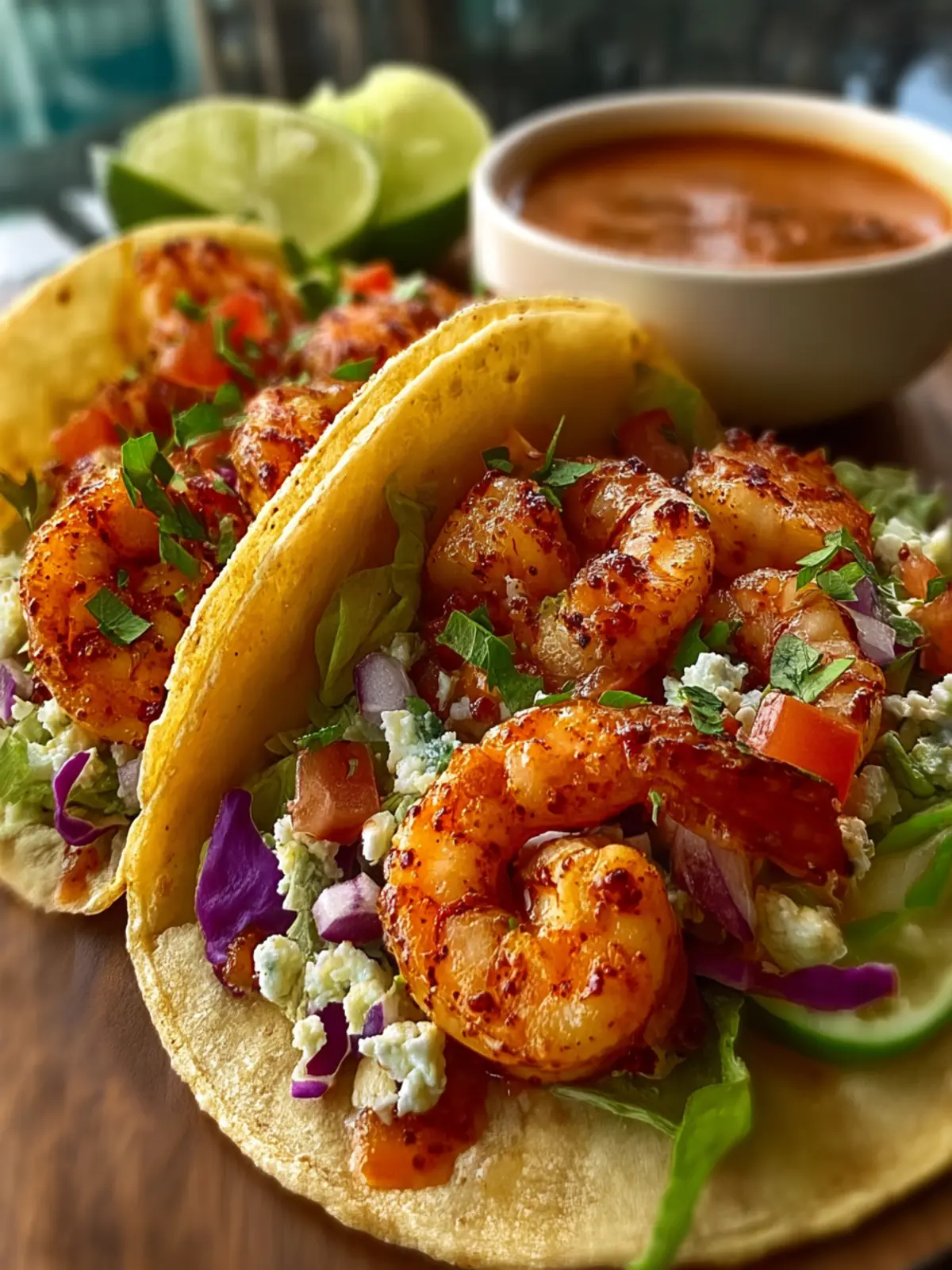 Mouthwatering Shrimp Tacos First Image