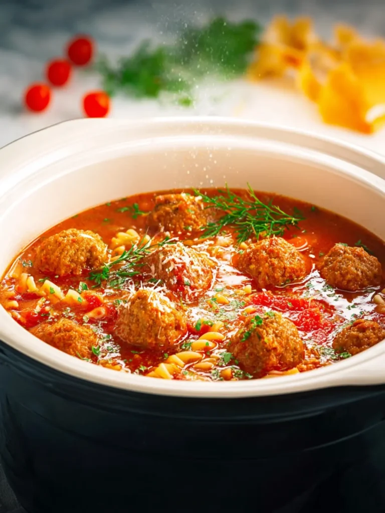 Crock Pot Italian Meatball Soup First Image