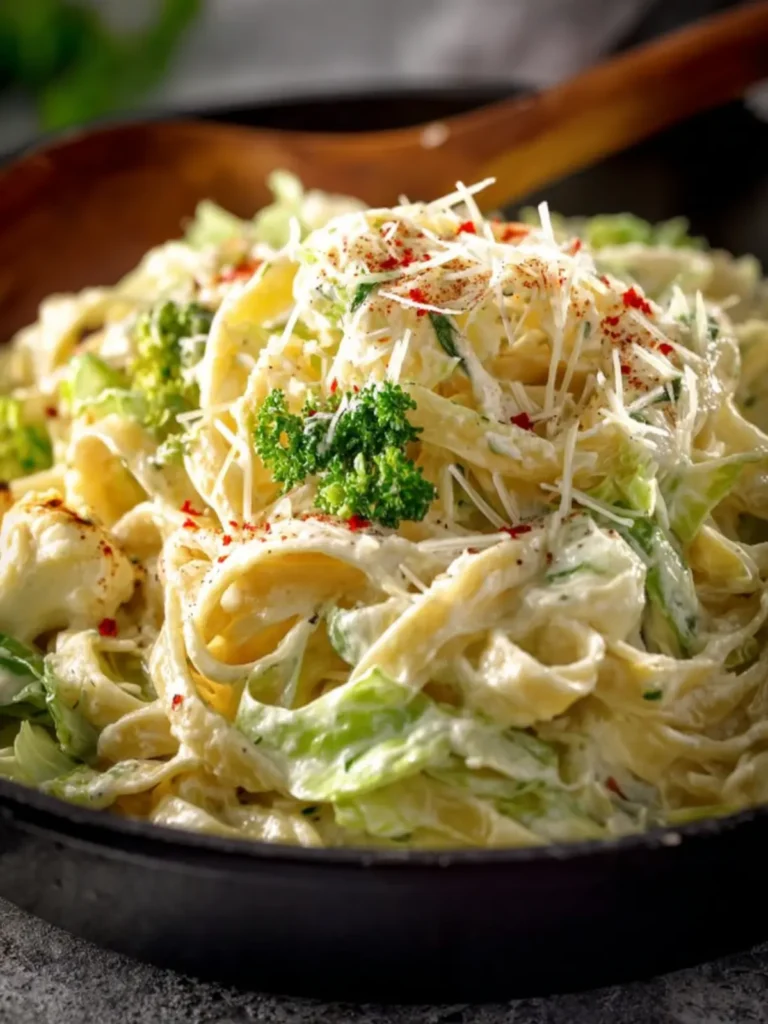 Easy Cabbage Alfredo Recipe First Image