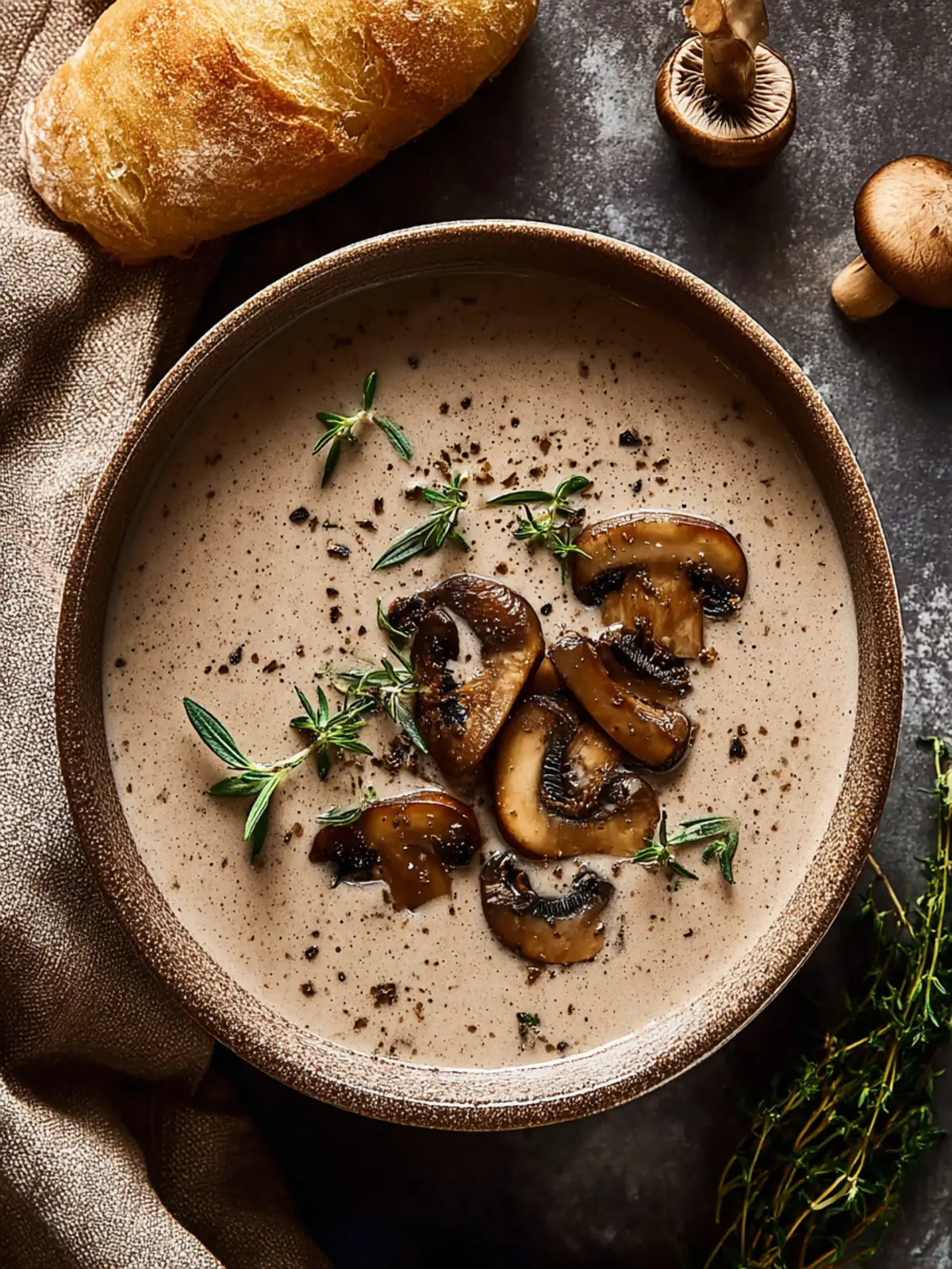 Creamy Mushroom Bisque Recipe First Image