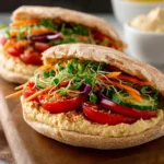 Easy Hummus Pita Sandwiches First Image