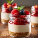 Healthier No-Bake Cheesecake in a Jar First Image