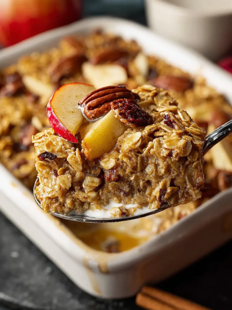 Baked Apple Oatmeal with Greek Yogurt First Image
