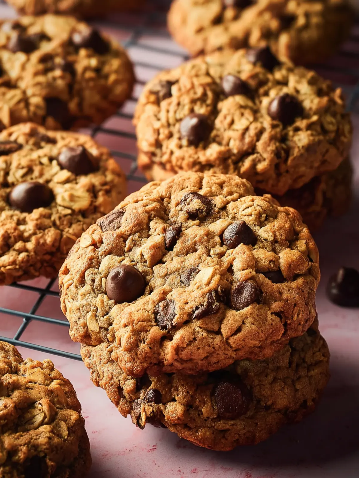 Chocolate Chip Oatmeal Cookies First Image