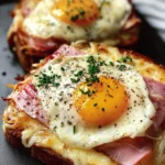 Croque Madame Toast Ham Cheese First Image