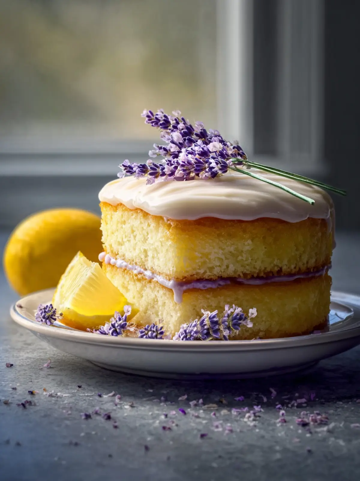 Lemon Lavender Cake Recipe First Image