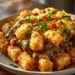 Philly Cheesesteak Tater Tot Bake First Image