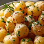 Garlic Sauce Baby Potatoes Side Dish First Image