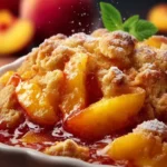 Peach Cobbler with Canned Peaches First Image