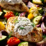 Sheet Pan Tzatziki Chicken First Image