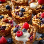 Baked Oatmeal Cups with Greek Yogurt First Image