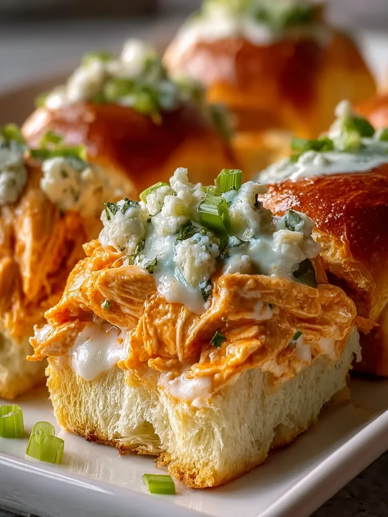 Buffalo Chicken Pizza Dip Sliders First Image