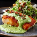 Pan Seared Cod with Avocado Cream Sauce First Image